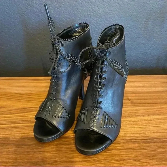 Balenciaga Ankle Booties High Heel Lace Up Heels Designer Luxury Party - Picture 4 of 16